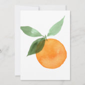 Our Little Clementine Elegant Script Baby Shower 招待状 (裏面)
