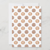 Our Little Cookie Blue Baby Shower 招待状 (裏面)