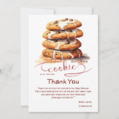 Our Little Cookie Is On The Way Baby Shower サンキューカード (正面)