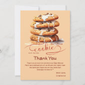 Our Little Cookie Is On The Way Baby Shower サンキューカード (正面)