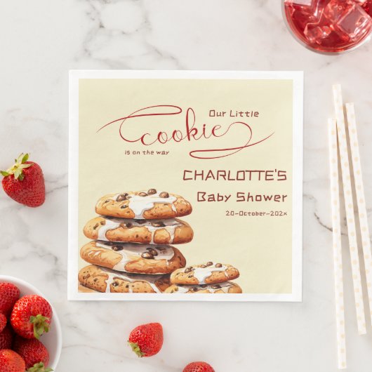 Our Little Cookie Is On The Way Cute Baby Shower (インサイチュ)