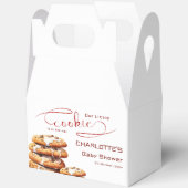 Our Little Cookie Is On The Way Cute Baby Shower フェイバーボックス (見開き)
