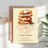 Our Little Cookie Is On The Way Cute Baby Shower 招待状