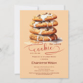 Our Little Cookie Is On The Way Cute Baby Shower 招待状 (正面)