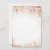 Our Little Cowgirl Wild West Baby Shower 招待状 (裏面)