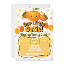 Our Little Cutie clementine birthday