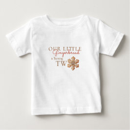 Our little Gingerbread Turning Two ベビーTシャツ