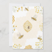 Our Little Honey Baby Shower Invitation 招待状 (裏面)