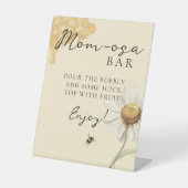 Our Little Honey Bee Themed Baby Shower Momosa Bar 台座サイン (正面)