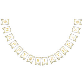 Our Little Honey Milestone Birthday Banner バンティングフラッグ