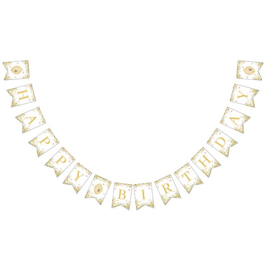 Our Little Honey Milestone Birthday Banner バンティングフラッグ (全)