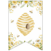 Our Little Honey Milestone Birthday Banner バンティングフラッグ (第1の旗)