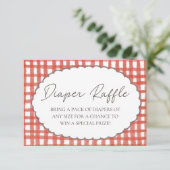 Our Little Love Bug Baby Shower Diaper Raffle Card エンクロージャーカード (スタンド正面)