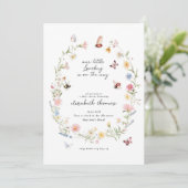 Our Little Love Bug Baby Shower Invitation Templat 招待状 (スタンド正面)