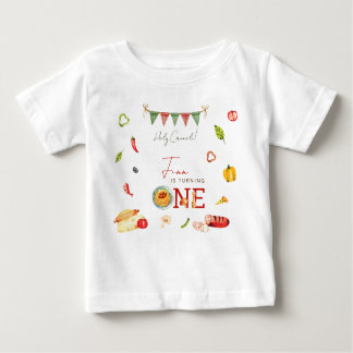 Our Little Meatball 1st Birthday ベビーTシャツ
