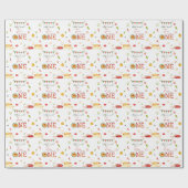 Our Little Meatball 1st Birthday ラッピングペーパー (フラット)