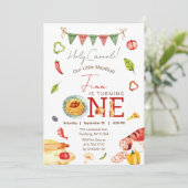 Our Little Meatball 1st Birthday 招待状 (スタンド正面)