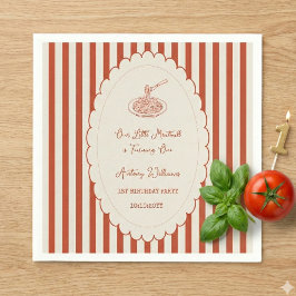 Our little meatball is turning one 1st Birthday スタンダードカクテルナプキン