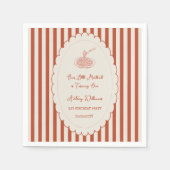 Our little meatball is turning one 1st Birthday  スタンダードカクテルナプキン (正面)