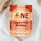 Our Little Meatball Is Turning One 1st Birthday  招待状