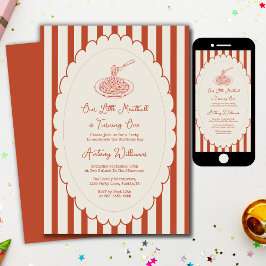 Our little meatball is turning one 1st Birthday  招待状