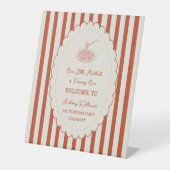 Our little meatball is turning one Welcome  台座サイン (正面)