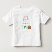 Our Little Meatball is Two Second Birthday Party  トドラーTシャツ (正面)