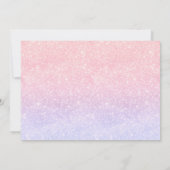 Our Little Mermaidの誕生日写真 招待状 (裏面)