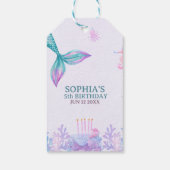 Our Little Mermaid Cute Birthday Party  ギフトタグ (裏面)