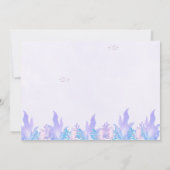 Our Little Mermaid Fun Birthday Party Pink 招待状 (裏面)