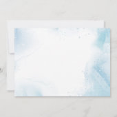 Our Little Mermaid Girl 1st Birthdayパーティー写真 招待状 (裏面)