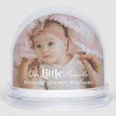 Our Little Miracle Baby Birth Stats Photo Keepsake (正面)