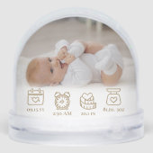 Our Little Miracle Baby Birth Stats Photo Keepsake (裏面)