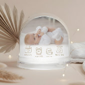 Our Little Miracle Baby Birth Stats Photo Keepsake