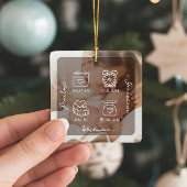 Our Little Miracle Baby Birth Stats Photo Keepsake セラミックオーナメント