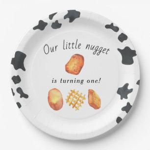 Our Little Nuggetの1歳の誕生日 ペーパープレート