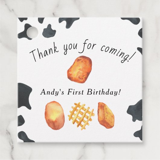 Our Little Nugget is turning one Kids Birthday フェイバータグ (正面)