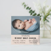 『Our Little One』：出産発表カード (スタンド正面)