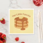 Our Little Pancake Breakfast Brunch Theme スタンダードランチョンナプキン (インサイチュ)