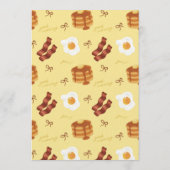 Our Little Pancake Breakfast Brunch Theme 招待状 (裏面)