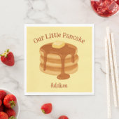 Our Little Pancake Breakfast Brunch Theme Custom スタンダードランチョンナプキン (インサイチュ)