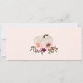 Our Little Pumpkinの1歳誕生日招待状 招待状 (裏面)