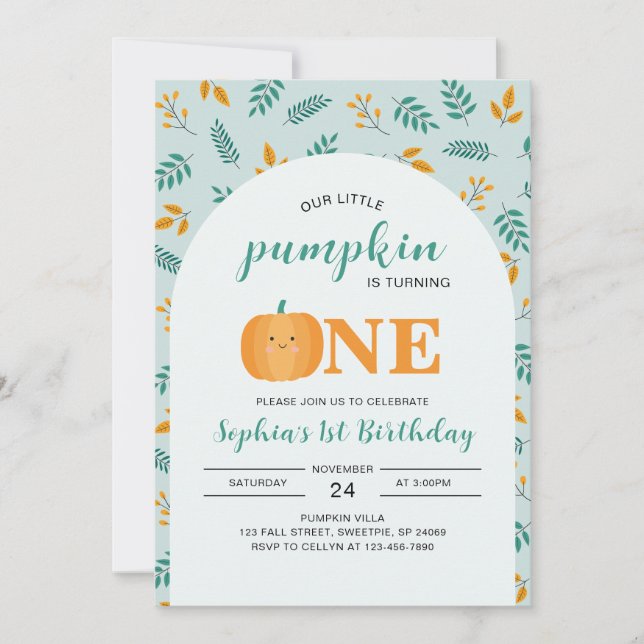 Our Little Pumpkin 1st Birthday  (正面)