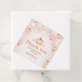 Our Little Pumpkin Birthday Party Square フェイバータグ (インサイチュ)