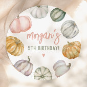 Our Little Pumpkin Cute Fall Birthday Party ペーパープレート