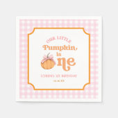 Our Little Pumpkin Girl 1st Birthday Party スタンダードカクテルナプキン (正面)