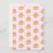 Our Little Pumpkin Girl 1st Birthday Party 招待状 (裏面)