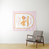 Our Little Pumpkin Girl 1st Birthday Party Banner タペストリー (インサイチュ(横))