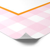 Our Little Pumpkin Girl 1st Birthday Welcome ポスター (角)