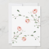 Our Little Pumpkin Girl Baby Shower 招待状 (裏面)